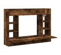 Eleganz Table de travail, en matériau dérivé du bois, pour grand bureau, 105 x 48 x 75 cm, aspect chêne fumé, peu encombrant et durable, idéal pour les bureaux modernes