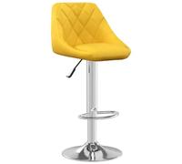 Eleganz Tabouret de bar en velours jaune moutarde - Tissu velours de qualité supérieure, confortable et élégant, hauteur parfaite, idéal pour la cuisine, le salon ou le bar - pour comptoir et îles