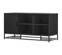 Eleganz Tabouret de coiffeuse en bois et métal - Banc à chaussures noir - 100 x 40 x 53,5 cm - Tabouret élégant et stable pour chambre à coucher ou couloir