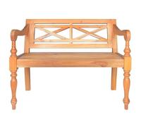 Eleganz Tabouret de coiffeuse en bois massif d'acajou - 98 cm - Marron clair - Durable et élégant - Pour chambre à coucher et salon