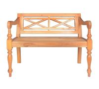 Eleganz Tabouret de coiffeuse en bois massif d'acajou - 98 cm - Marron clair - Tabouret élégant et durable pour chambre à coucher et salon