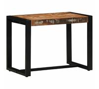 Eleganz Tabouret de coiffeuse en bois massif recy t fer - Banc multicolore 60 x 35 x 45 cm - Design rustique pour salon ou chambre à coucher - Durable et stable