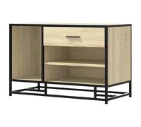 Eleganz Tabouret de coiffeuse en chêne Sonoma 80 x 40 x 53,5 cm - Tabouret en bois et métal, stable et durable, parfait pour la salle de bain et la chambre à coucher