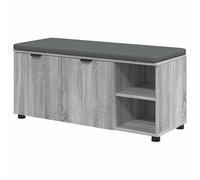 Eleganz Tabouret de coiffeuse gris Sonoma 100 x 38 x 46 cm - Tabouret élégant avec coussin pour le domaine du maquillage, confortable et stable, idéal pour chambre à coucher et salle de bain