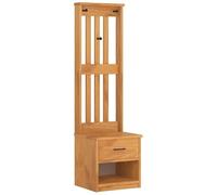 Eleganz Tabouret de coiffeuse SANDNES en pin massif et matériau en bois - Design stable - 45 x 40 x 159,5 cm - Parfait pour chambre à coucher et garde-robe
