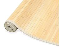 Eleganz Tapis en bambou - 80 x 300 cm - Naturel - Eco-Friendly avec bord en polypropylène - Pour salon, chambre à coucher - Durable et facile d'entretien