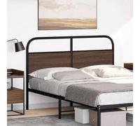 Eleganz Tête de lit aspect chêne marron 135 cm pour lit - Acier et bois - Durable et élégante - Décoration de chambre à coucher - Design moderne pour votre maison