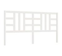 Eleganz Tête de lit blanche 206 x 4 x 100 cm en pin massif, tête de lit, cadre de lit, en pin massif, durable et naturel, idéale pour les chambres à coucher et les espaces de vie