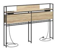 Eleganz Tête de lit de rangement en chêne Sonoma 150 cm - HEADBOARD en bois peu encombrante et stable, pour chambre à coucher avec style, design moderne et rangement pratique