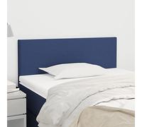 Eleganz Tête de lit élégante bleue 90 x 5 x 78/88 cm en tissu imperméable, facile d'entretien, idéale pour les chambres modernes et pratiques