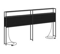 Eleganz Tête de lit en bois 180 cm en chêne noir - Tête de lit de rangement pour plus d'ordre dans la chambre - Durable et élégante