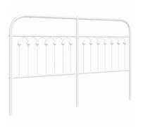 Eleganz Tête de lit en métal blanc 150 cm, moderne, pour chambre à coucher, durable et élégante, idéale pour les petites pièces et l'aménagement minimaliste