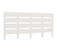 Eleganz Tête de lit en pin massif 150 x 3 x 80 cm, blanche, pour chambre à coucher, durable et naturelle, s'adapte à tous les cadres de lit, design élégant pour une vie moderne