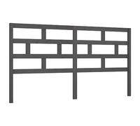 Eleganz Tête de lit en pin massif - 186 x 4 x 100 cm - Gris - Design moderne pour chambre à coucher - Durable et naturel - Complément parfait pour les lits et accessoires
