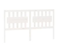 Eleganz Tête de lit en pin massif - Blanc - 155,5 x 4 x 100 cm - Design naturel pour chambre à coucher, durable et élégant - Complément parfait pour les lits et accessoires