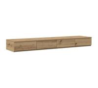Eleganz Tiroir de lit en bois 140 x 36,5 x 16,5 cm - Rangement sous le lit pour armoire ou commode - Solution de rangement pour l'ordre dans la chambre à coucher - Aspect chêne Artisan