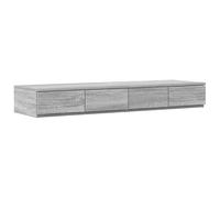 Eleganz Tiroir de lit gris Sonoma 120 x 36,5 x 16,5 cm en bois - Rangement pratique sous le lit pour plus d'espace de rangement | Idéal pour les petites pièces et les chambres à coucher