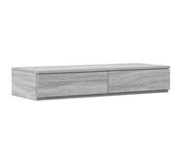 Eleganz Tiroir de lit gris Sonoma 80 x 36,5 x 16,5 cm en bois - Rangement pratique sous le lit pour plus d'espace de rangement dans la chambre à coucher