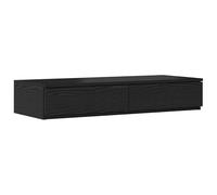 Eleganz Tiroirs de lit noirs 90 x 36,5 x 16,5 cm en MDF - Tiroir pratique sous le lit pour un espace de rangement supplémentaire dans la chambre à coucher - Stable et durable