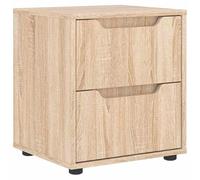 Eleganz VISNES Table de chevet en chêne Sonoma 45 x 40 x 50 cm - Table d'appoint moderne pour chambre à coucher en matériau dérivé du bois, élégante et durable