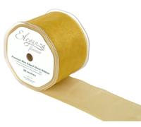 Eleganza 70 mm x 20 m Bords Sheer Ruban de Taffetas, tissé, Or B, 12 x 12 x 7 cm