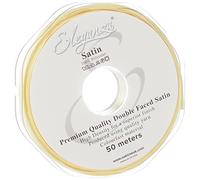 Eleganza Ruban de Satin Double Face 3 mm x 5 0m Jaune Clair