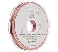 Eleganza Ruban en satin de qualité supérieure Doré rose 10 mm x 20 m 11 x 11 x 2 cm