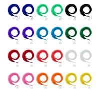 Elegaperma Lot de 24 vers magiques Wiggly Worm, jouets Fuzzy Worms pour cadeaux d'anniversaire, fêtes d'animaux, accessoires magiques, jouets pour chat