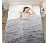 Elegear Couette Rafraichissante, Arc-Chill 3.0 Japonaise Couverture Fraicheur Couette Ete Legere et Fine Anti-Transpiration Édredon sans Housse Lavable pour Canapé Lit, 200 x 220cm, Gris Dégradé