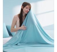 Elegear Couverture Rafraichissante, Arc-Chill 3.0 Couverture Ete Légère Q-Max 0,5 Drap Rafraichissant Douce Fine et Respirante Plaid d'été pour Sueurs Nocturnes Lit Canape Voyage, 200x220cm, Bleu
