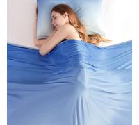 Elegear Couverture Rafraichissante, Couverture Refroidissante Arc-Chill 3.0 Japonaise Q-Max 0.5 Absorbant Chaleur Corporelle Plaid Ete Légère pour Lit, Canapé, Bleu Dégradé 200x220cm