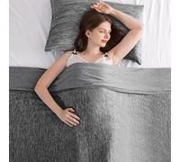 Elegear Couverture Rafraichissante d'été 2 en 1, Arc-Chill 3.0 Japonais Couverture Refroidissante Doux et Respirant Plaid Ete Légère en Coton pour Canape Lit Voyage Adulte Enfant, Noir, 200x220cm