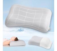 Elegear Oreiller en Musse à Mémoire de Forme, Oreiller de Soutien Cervical sans Pression 70D Anti Ronflement, Sommeil Profond pour Les Douleurs Cervicales, avec Taie d'oreiller Lavable, 64x40cm.