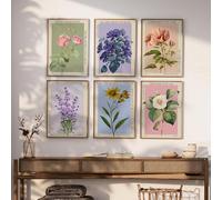 Elegend Lot de 6 affiches Taylor - Art mural floral vintage, décoration d'intérieur, août, vous êtes sur votre propre enfant, longue vie, minuit, folklore