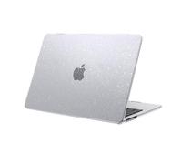 eleger Coque Compatible avec MacBook Air 13 Pouces M5 M4 M3 M2 A3449 A3240 A3113 A2681, Version 2026 2025 2024 2022, Étui de Protection Rigide pour Mac Book Air 13,6", Transparente pailletée