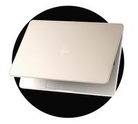 eleger Coque matte crystal compatible avec MacBook Air 13 pouces M5 M4 M3 M2 [Couleur assortie au Mac], versions 2026 2025-2022, Protection ultra fine pour Mac Air 13,6", Lumière stellaire transparent