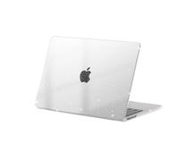 eleger Coque pailletée Compatible avec MacBook Air 13 Pouces M5 M4 M3 M2 [Couleur Assortie au Mac], Versions 2026 2025 2024 2022, Protection Rigide en Plastique pour Mac Air 13,6 Pouces, Transparent