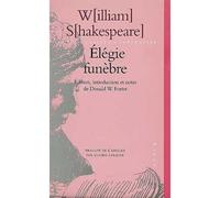 Elégie funèbre - William Shakespeare - Stock - broché - Poésie