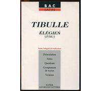 Élégies premier livre / Tibulle