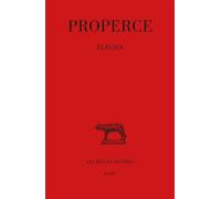 Élégies - Properce - Belles Lettres - broché - Etude