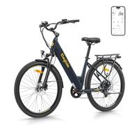 Eleglide T2 Vélo Électrique Adulte 100KM, Moteur 250W, Freins Hydrauliques, Batterie 486Wh, E-Bike Urbain pour Homme Femme, 27.5" Vélo de Ville,VTC