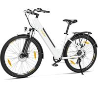 Eleglide Vélo électrique de Trekking T1 Step-Thru - 27,5" - avec Batterie au Lithium 36 V 13 Ah - Jusqu'à 100 km de Longue portée - Moteur 250 W - 7 Vitesses - Écran LCD