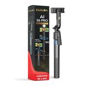 ELEGON AI 26 Pro 180 cm - Trépied Smartphone avec Télécommande sans Fil, Suivi Automatique du Visage et des Gestes, Trépied Téléphone 4-en-1 pour iPhone, Appareil Photo et Projecteur