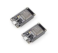 ELEGOO 2PCS ESP-32 Carte de Développement Type-C, 2,4 GHz WiFi + Bluetooth | Dual Core Microcontrôleur pour Arduino, Support MicroPython, NodeMCU, AP/STA/AP+STA, Puce CP2102