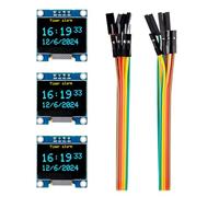 ELEGOO 3 Pièces Module d'écran OLED de 0,96 Pouces avec Fil, Jaune et Bleu