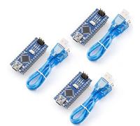 ELEGOO Carte Nano Module Pré-soudée avec Câble USB Compatible avec Arduino IDE (3 Pièces)