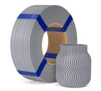 ELEGOO Filament PLA Basic Refill 1,75 mm Gris 1KG, Filament PLA 3D Sans Bobine Précision Dimensionnelle ±0,02 mm, Recharge Écologique pour Bobine Réutilisable