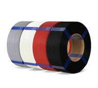 ELEGOO Filament PLA Basic Refill 1,75 mm Noir/Blanc/Gris/Rouge 4KG, Filament PLA 3D Sans Bobine Précision Dimensionnelle ±0,02 mm, Recharge Écologique pour Bobine Réutilisable