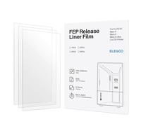 ELEGOO Film de Séparation FEP pour Mars 4 Mars 5 Mars 5 Ultra Imprimante 3D LCD 146 * 206 mm et 0.15 mm d'Épaisseur (Lot de 3)