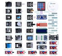 ELEGOO Kit de Modules de Capteurs 37 en 1 Amélioré avec Tutoriel Compatible avec Arduino UNO R3 Mega Nano Raspberry pi 4(Exclut la Carte Microcontrôleur)